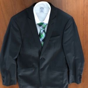 Calvin Klein X-Fit Black Strip Slim Fit Suit